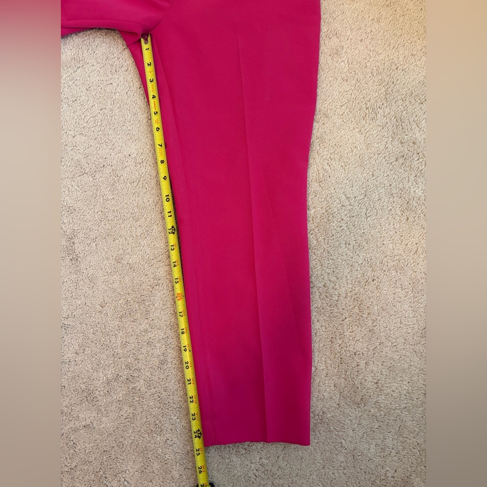 Ted Baker Women's Fuschia Trousers Pants Ankle Cropped Size 1 US Size 4 - Picture 10 of 11
